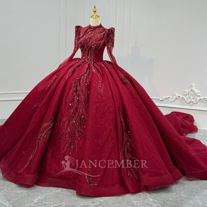 XS236 Vestido de Noche Rojo Moderno con Espalda Descubierta y Apliques, Estilo Sirena/Trompeta, Largo hasta el Suelo, con Cordones, Estilo Lujoso para Mujer - Product Image 3