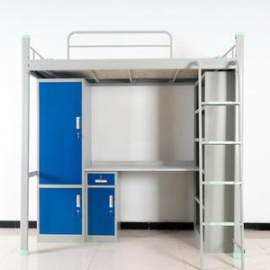 Swimming Desk And <b>Bed</b> Combination <b>Bunk</b> <b>Bed</b> 2100x2000x900 With Wardrobe And Desk For School Dormitory - Product Image 1