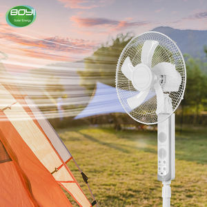 Ventilador de carga de batería solar AD AC con luz LED y fuente de energía eléctrica en modo de suspensión para uso en exteriores y automóviles - Product Image 5