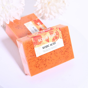OEM Kojic Acid Soap & <b>Scrub</b> Brightening Turmeric Soap for Dark Spot and Hyperpigmentation Dark Spot Remover for Face & <b>Body</b> Wash - Product Image 3