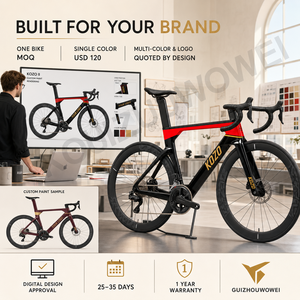Bicicleta de Carretera de Carbono T800 700C Ultegra Di2 2x12 Velocidades, Bicicleta de Carretera Aerodinámica con Frenos de Disco Hidráulicos, Personalizada, OEM, Venta al Por Mayor de Fábrica - Product Image 2