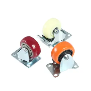 Factory supply heavy duty 4inch 5 inch fixed swivel brake caster wheels