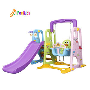 Feelkids <span class=keywords><strong>bambini</strong></span> di plastica per <span class=keywords><strong>bambini</strong></span> parco giochi all'aperto altalena e scivolo - Product Image 1