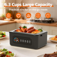 Lonchera Eléctrica Portátil Personalizada con Calefacción, Calentador de Comida Recargable, Lonchera Eléctrica para Hombres y Mujeres