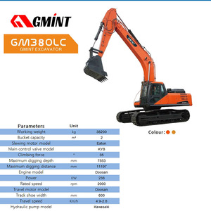 Excavadora Hidráulica de Orugas al Mejor Precio, Máquina Excavadora Grande de <span class=keywords><strong>38</strong></span> Toneladas <span class=keywords><strong>Doosan</strong></span> - Product Image 3