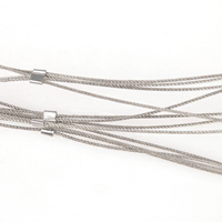 Filet de câbles en acier inoxydable 304 316, maille souple avec embouts, pour clôture de zoo, garde-corps de balcon, décoration architecturale