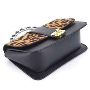 Commercio all'ingrosso di modo di cuoio DELL'UNITÀ di elaborazione del sacchetto di spalla con del leopardo della pelle scamosciata retro style delle donne di disegno speciale crossbody bag con due di colore del metallo - Product Image 5