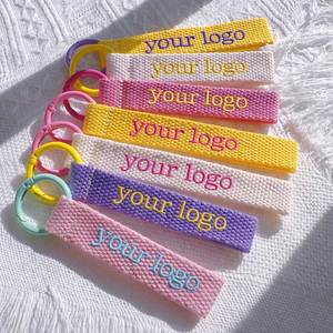 Custom Logo <b>Personalized</b> Embroidered <b>Keychain</b> Gift for Promotional Business Corporate Client Gifts and Brand Marketing - Product Image 1