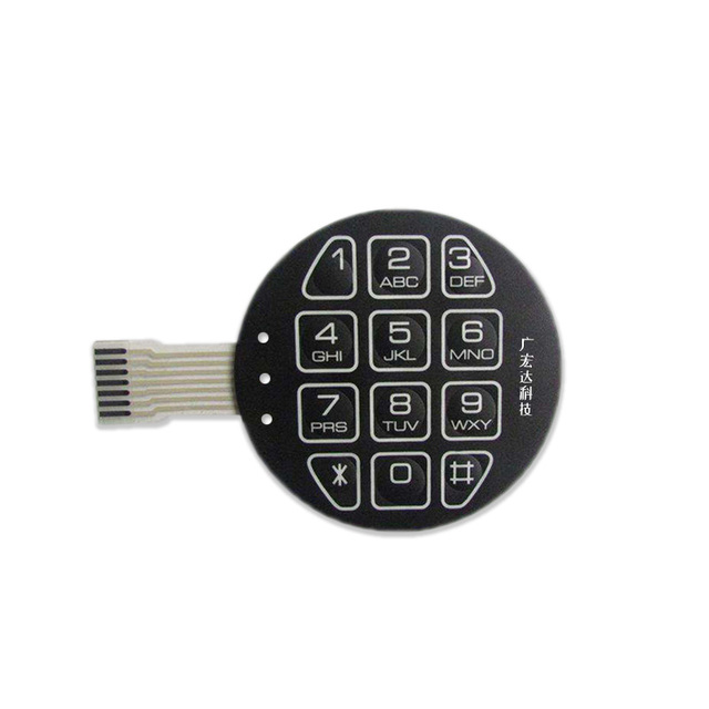 Hot Sales OEM Guanghongda GHD205014 Membrane Switch for Telecommunication Equipment 2020 New Design Device Keyboard Embossing