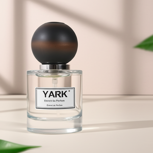 Étiquette autocollante personnalisée de haute qualité, flacon de parfum vide irrégulier de 30 ml, bouchon noir, flacon de parfum en verre transparent - Product Image 2