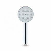Douche à main légère et durable avec panneau chromé, interrupteur multi-mode, poignée ergonomique cylindrique droite, salles de bain