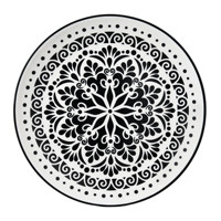 Europe Vaisselle de style baroque en relief Vaisselle Service de table Plat Restauration Assiette en céramique
