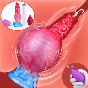 قابس شرجي قابل للنفخ مع مضخة، دش شرجي، حقنة شرجية، سيليكون، فيتيش، بي دي إس إم، ألعاب جنسية شرجية، موسع شرجي كبير، أداة توسيع البروستاتا - Product Image 3