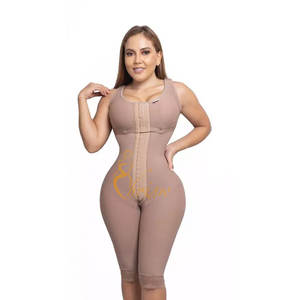 Fabricante de ropa moldeadora Colombia Bbl faja de pierna larga con sujetador cintura pequeña caderas anchas curvas de guitarra - Product Image 1