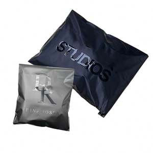 Custom Printed Frosted Matte Black Poly Shipping Mailer Plastic <b>Packaging</b> <b>Bags</b> with logo for Clothes and Garment <b>Packaging</b> <b>Bags</b> - Product Image 1