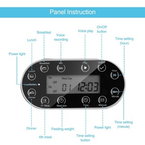 Bán Sỉ Bát Cho Thú Cưng Ăn Tôm Tự Động Tốt Nhất Máy Ghi Âm Thông Minh Máy Cho Mèo Ăn Hẹn Giờ Có Túi Hút Ẩm Bát Điều Khiển - Product Image 2