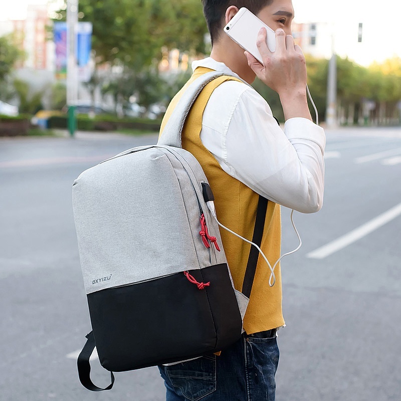 Imperméable à l'eau Voyage Sac À Dos Pour Ordinateur Portable Durable Ordinateurs Portables Sac À Dos avec Port De Chargement USB