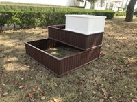 Boîte de jardinière verticale en plastique surélevée pour légumes
