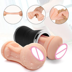 MEIPER 2 In 1 Mund Vaginas Männliche Masturbation Cup Realistische Tasche Pussie Silicon Sexspielzeug Für Männer - Product Image 2