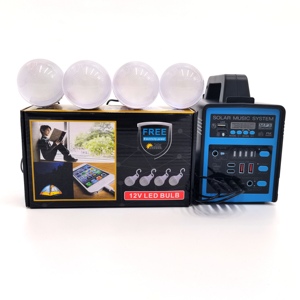 Mới Xách Tay 60W Năng Lượng Mặt Trời Trạm Điện Sử Dụng DC Fan TV Nhà Chiếu Sáng Điện Thoại Sạc Chơi FM Âm Nhạc Ngoài Trời 50 + Giờ Hệ Thống Năng Lượng - Product Image 6