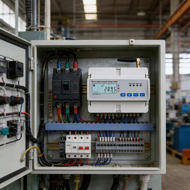 Advanced Three Phase Digital Voltmeter Ammeter AC Power Monitor with LCD Display for Industrial Equipment Measurement