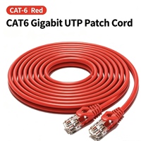 Diskon Grosir Pabrik Outlet CCA Cat6 UTP 24AWG RJ45 Kabel Patch Ethernet untuk Koneksi Router WiFi Kantor