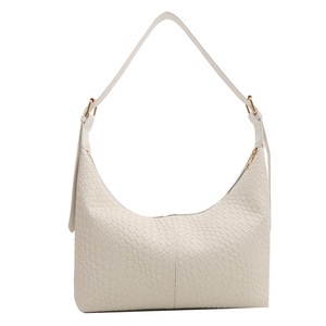 French Woven Vintage Crossbody Bag Simple <b>Large</b> Capacity PU Leather Zipper Bag for Women - Product Image 6