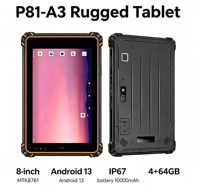 Tablet Android Resistente OEM/ODM P81 A3, Tablet Industrial de 8.0 Pulgadas, MTK8781, Android 13, 2.2GHz, IP67, 4G, GPS, WIFI, BT5.3, NFC
