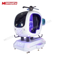 Equipo de Realidad Virtual, Máquina de Juegos para Parques de Atracciones, Centro de Juegos Comercial, Cabina de Simulación de Vuelo de Helicóptero 9D VR
