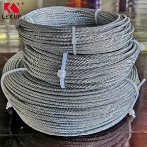 <span class=keywords><strong>สาย</strong></span>เคเบิลเครื่องบิน EIPS 7x7 ขนาด 100 ฟุต แบบม้วน 3/64 นิ้ว  ลว<span class=keywords><strong>ด</strong></span>สลิงเหล็กชุบสังกะสีแบบจุ่มร้อน ราคาจากซัพพลายเออร์จีน - Product Image 2