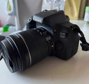 Máy ảnh DSLR nhỏ gọn Canon 750D đã qua sử dụng, ống kính 18-55mm, E/<span class=keywords><strong>OS</strong></span> T6i / Kiss X8i - Product Image 1