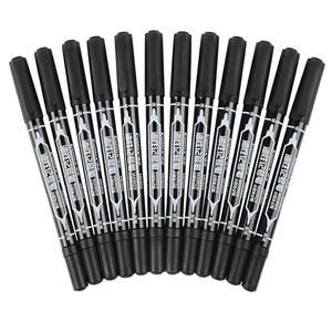 Marqueur permanent à double pointe, pointe plate, avec des pointes fines et ultra-fines, encre à séchage rapide pour l'utilisation sur papier - Product Image 1