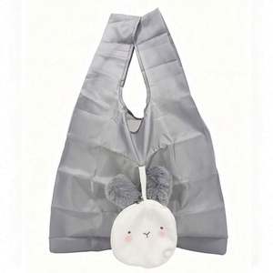 Custom Eco Friendly Products Cute Reusable <b>Folding</b> Bag Portable Recycle Foldable Oxford Fabric Grocery Tote Shopping Bag - Product Image 1