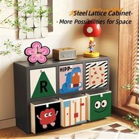 Armoires de rangement en métal réglables au design moderne avec quatre compartiments pour salon, chambre, bureau à domicile, salle à manger, hôtel