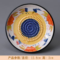 Direct leverbaar: 5 inch vaatwasserbestendige keramische raspplaat voor knoflook, gember, ui, fruit. Gemakkelijk schoon te maken, steengoed raspbord.