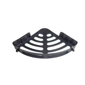 Étagère triangulaire murale pour salle de bain, rangement élégant noir, sans perçage, taille personnalisée, profondeur 4-7,9 pouces - Product Image 5