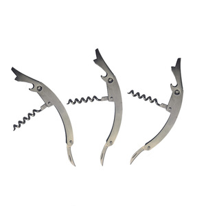 Bottle Opener Wine Corkscrew Professional Bottle Opener and <b>Foil</b> Cutter Stainless Steel Bottle Can Remover for <b>Kitchen</b> Tools - Product Image 6