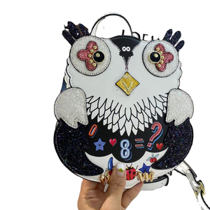 <span class=keywords><strong>2025</strong></span> Độc Đáo Thú Vị Owl Thiết Kế Công Suất Lớn Mắt Chủ Đề Graffiti Ba Lô Túi Đi Học Túi - Product Image 1