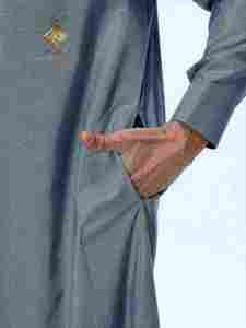 Al Haramain <b>Men</b> <b>Thobe</b> Long Sleeve Cotton Prayer Robe Solid Color Floor Length Modest Style Middle East Traditional Clothing - Product Image 6