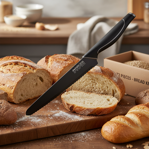Linea d'onda coltello per filettare 21.5 cm con lama damasco a 67 strati scatola per uso carne da 8 pollici da 72 per pane e prodotti lievitati - Product Image 3