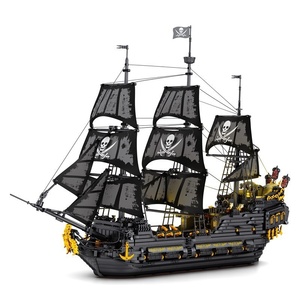 66010-66037 Barcos de Plástico ABS Modelo Barco Pirata Adornos Educativos Transfronterizos para Niños Ensamblaje de Partículas Pequeñas - Product Image 5