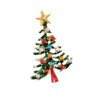 Vente chaude européenne américaine moderne guirlande de noël broches Corsages père noël arbre de noël broches