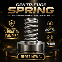 Ressort de compression robuste pour centrifugeuse, amortisseur de vibrations, support sur mesure en acier pour équipement industriel