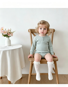 Bộ liền thân mềm mại thân thiện với môi trường cho bé sơ sinh, có khuy, chất liệu cotton hữu cơ tùy chỉnh, quần áo trẻ sơ sinh mới - Product Image 2