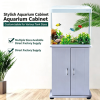 Meuble de support d'aquarium USMILEPET à capacité de charge élevée, base pour aquarium domestique, salon, petit aquarium en verre planté, couleur bronzée