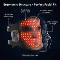Masque de beauté LED IBN personnalisé, nouvelle édition 2026, IBN626, 4 couleurs, traitement par lumière rouge sans fil, contrôleur magnétique, qualité alimentaire