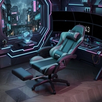 Fauteuil de bureau ergonomique noir et blanc au design industriel, en similicuir PU, dossier haut inclinable, pivotant, réglable, avec vérin à gaz à 2 positions et soutien lombaire