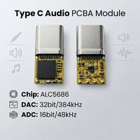 Module audio USB-C personnalisé COMTANG DAT37384-SL avec puce ALC5686, prise en charge du son numérique, DAC, ADC, adaptateur casque intégré Type C pour