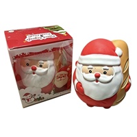 Jouet Squishy en Gros pour Enfants, Jouets Squishy de Noël, Père Noël Kawaii, Jouet Sensoriel Squishy