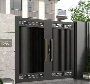 Cao cấp phong cách hiện đại nhôm Swing cổng thông minh điều khiển từ xa tự động thân thiện với môi ngoài trời Vườn hàng rào Sân Trường - Product Image 3